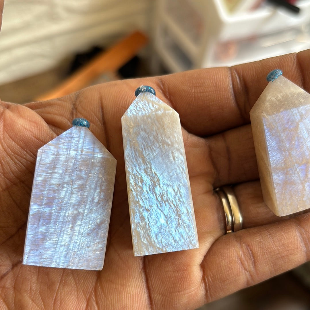 Rainbow moonstone tower