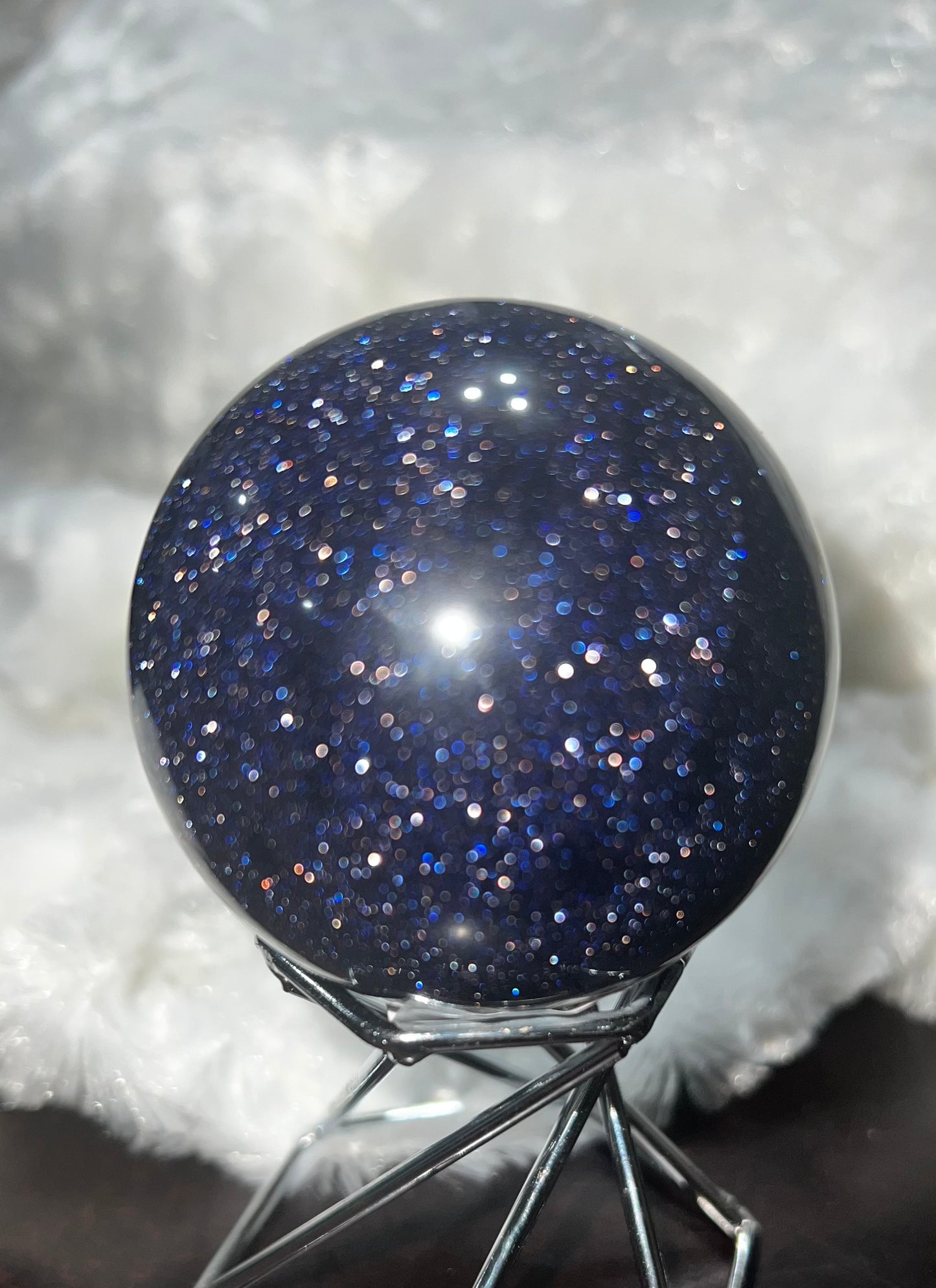 Blue Sunstone Sphere