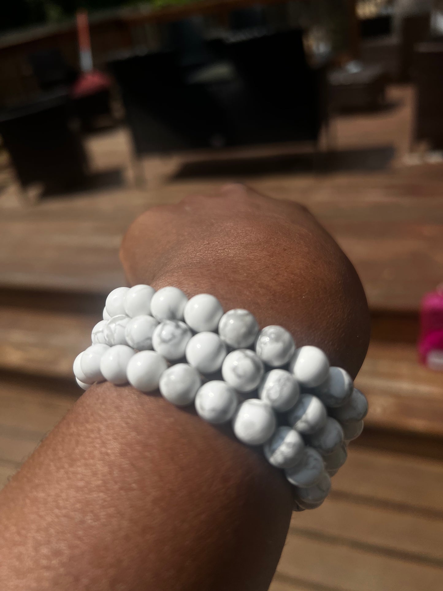 Howlite 8 mm Bracelet