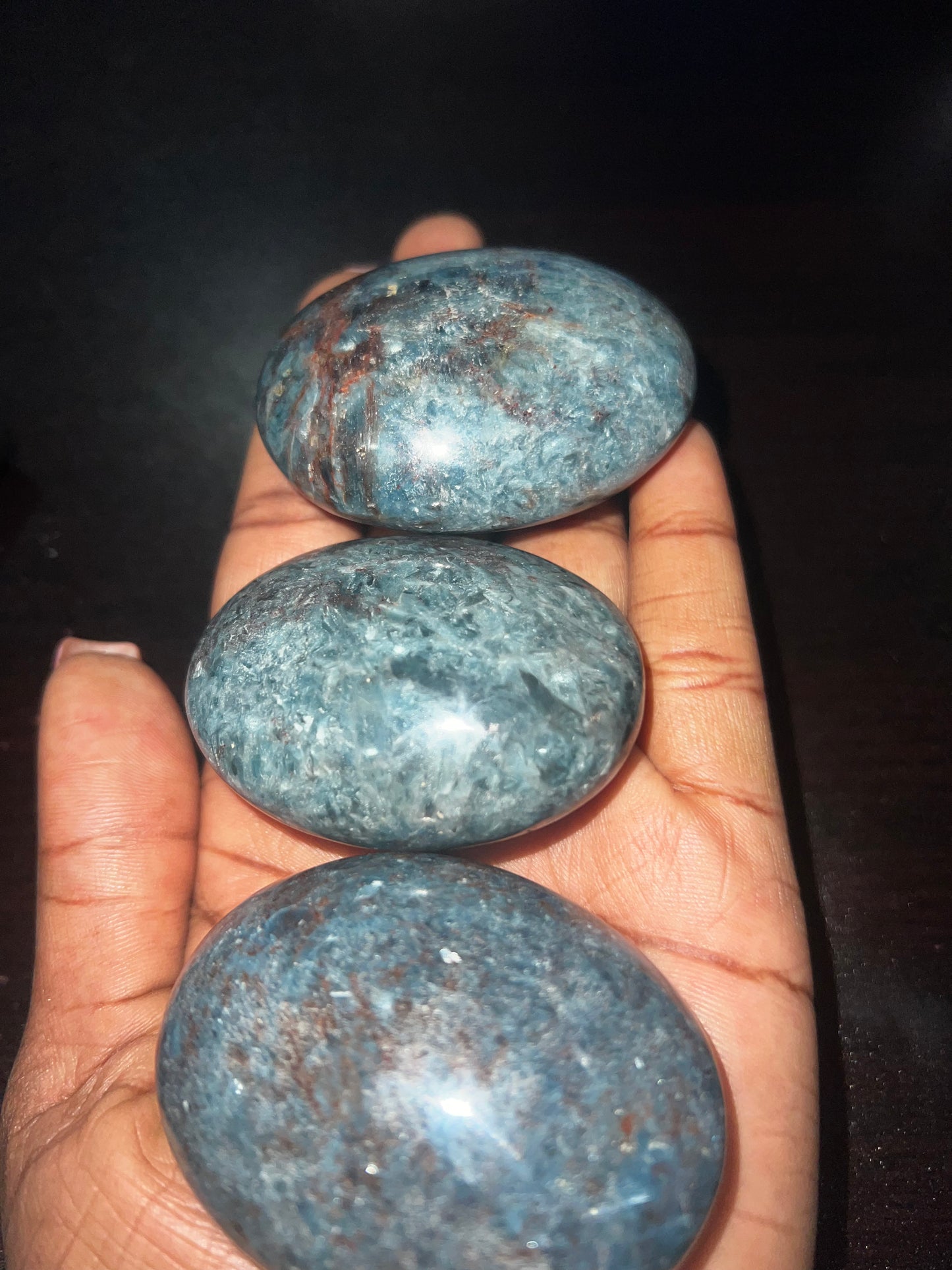 Kyanite Palm Stone