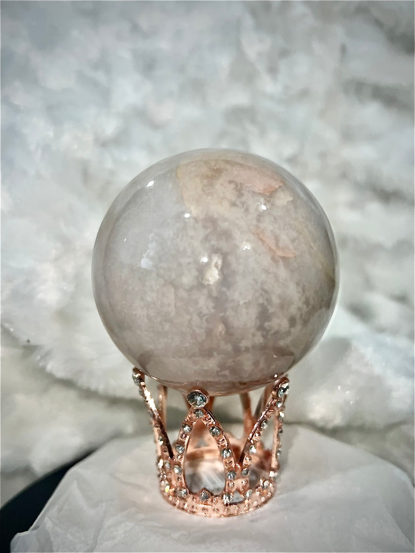 Flower Agate Sphere