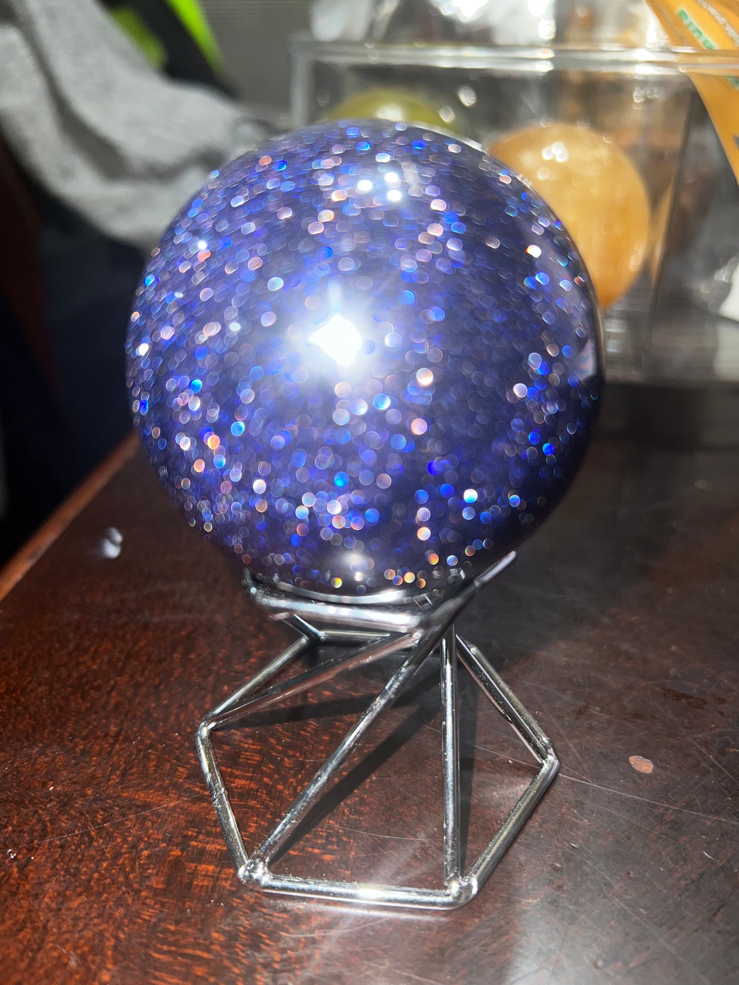 Blue Sunstone Sphere