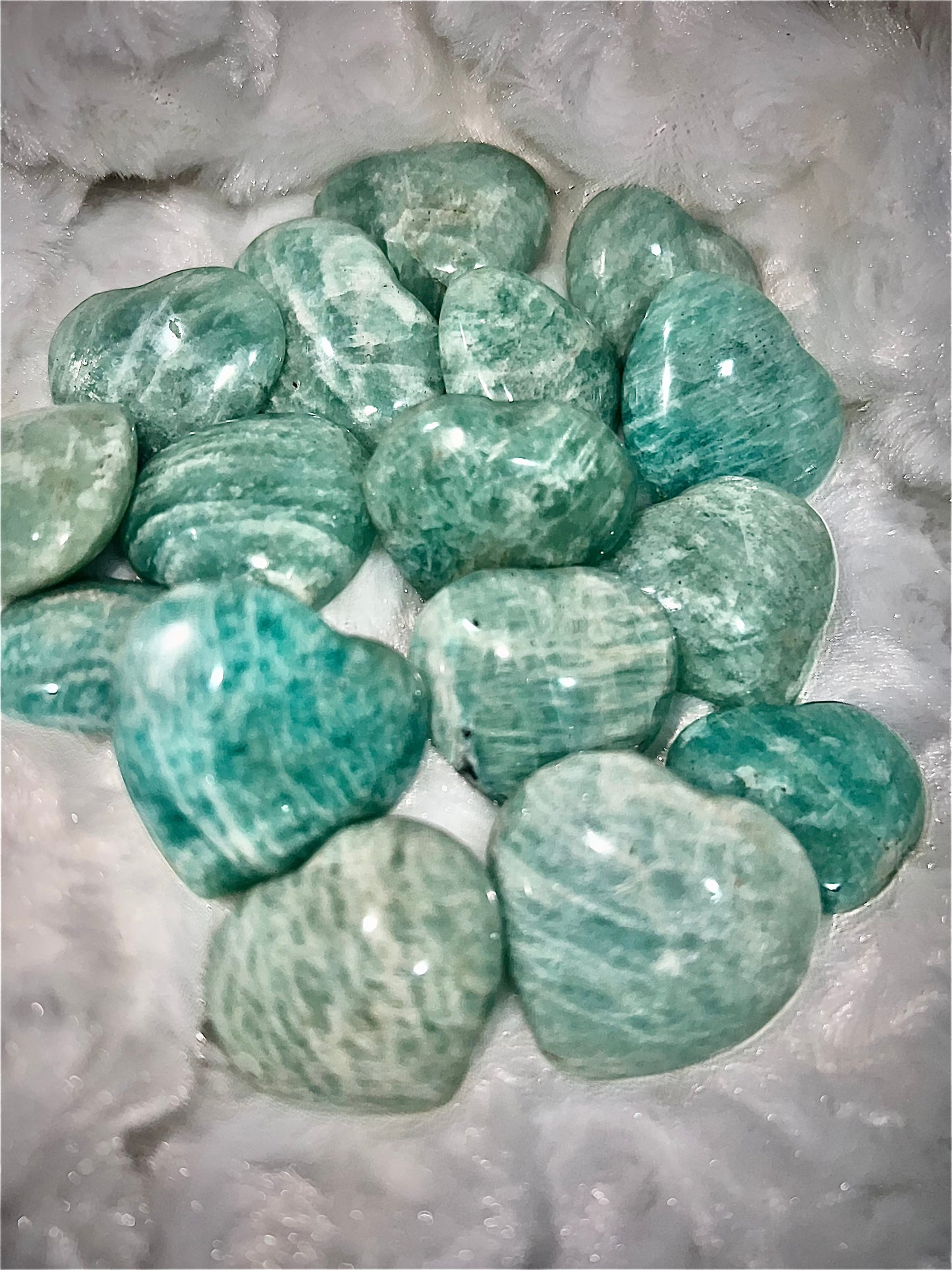 Amazonite Hearts