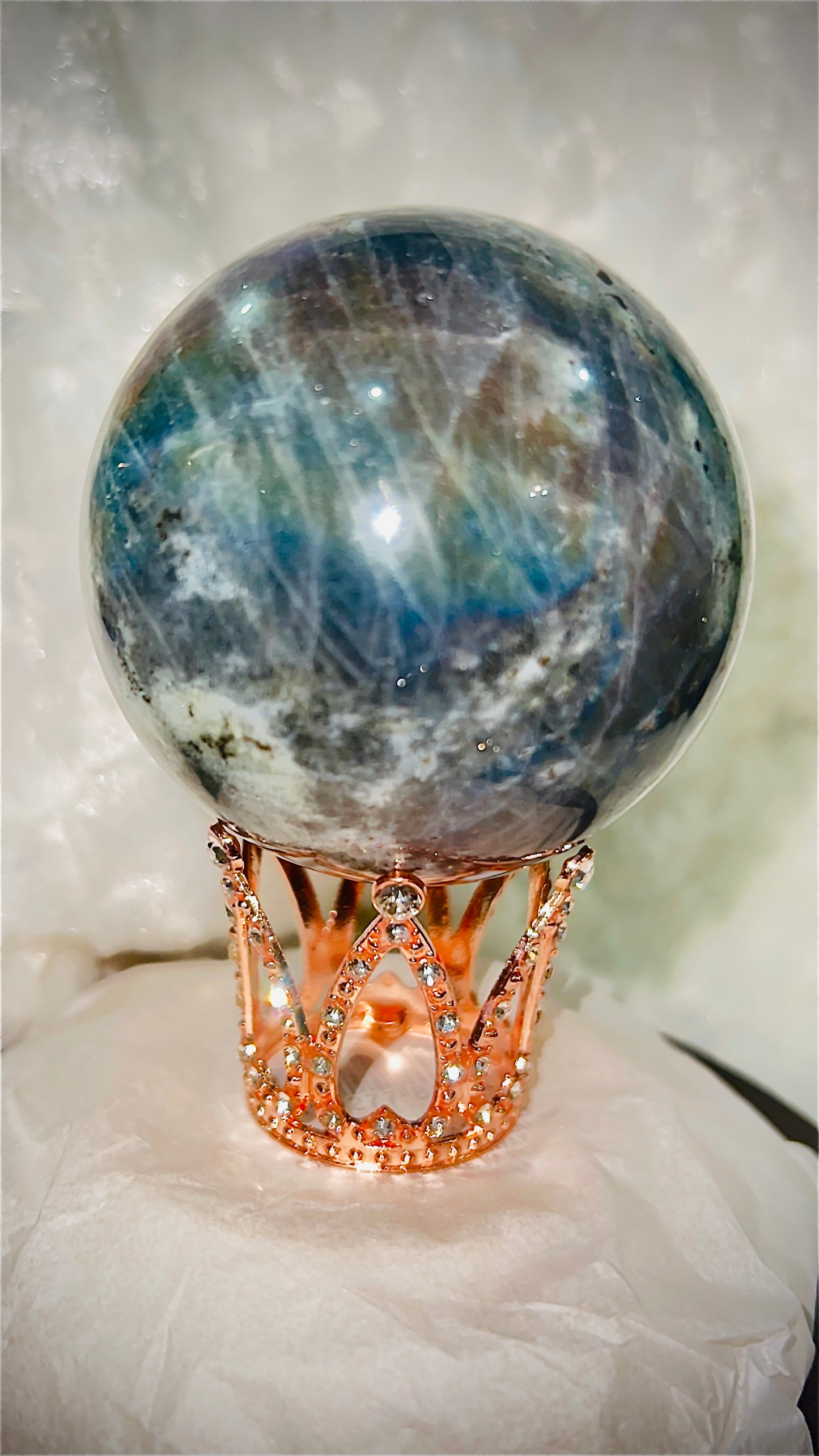 Large Laboradite Crystal Sphere