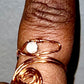 Howlite Handwrapped Ring