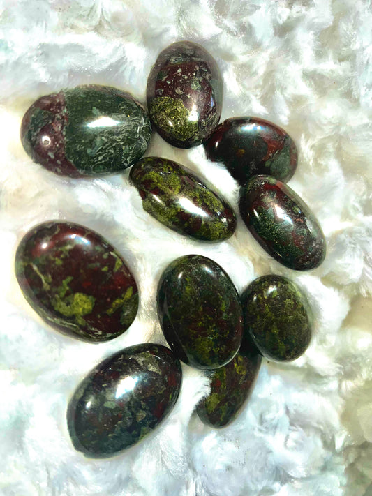 Dragon Blood Jasper Palm Stone