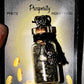 Pyrite Chips in Bottle with Money Frog